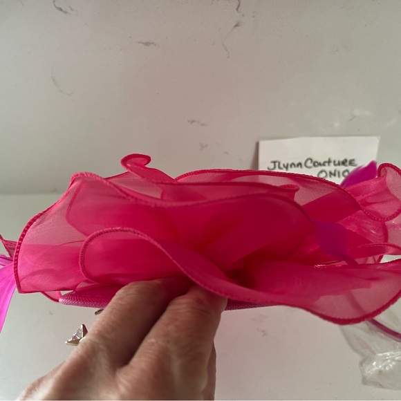 NEW Kentucky Derby Fascinator Hat Tea party,Barbie pink hat,NEW pink Fascinator